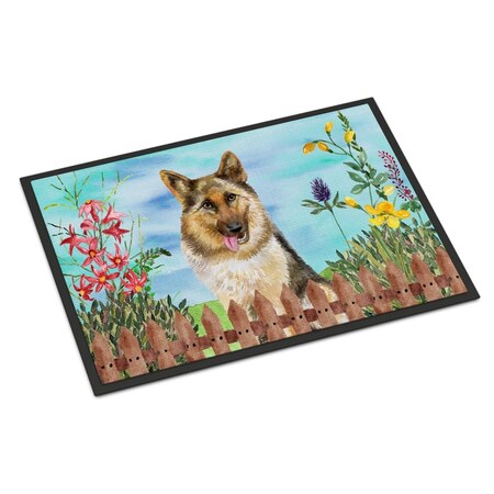 Carolines Treasures German Shepherd Spring Indoor or Outdoor Mat - 24 x 36 in. CK1216JMAT
